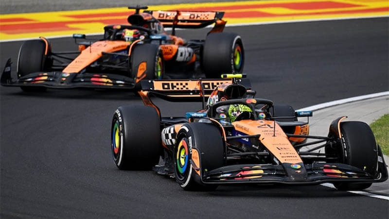 «McLaren» обнародовала свою позицию после битвы Норриса и Пиастри в Венгрии