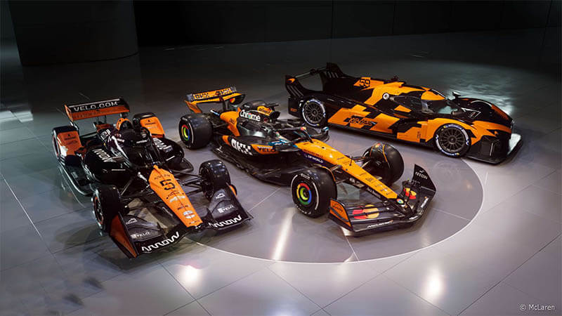 «McLaren» выставит на аукцион будущие гоночные машины Ф1, IndyCar и WEC