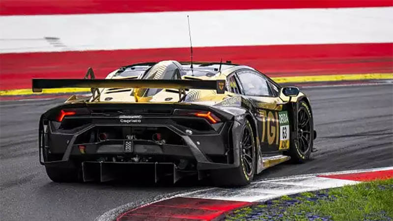 dtm lamborghini pepper grt test red bull ring