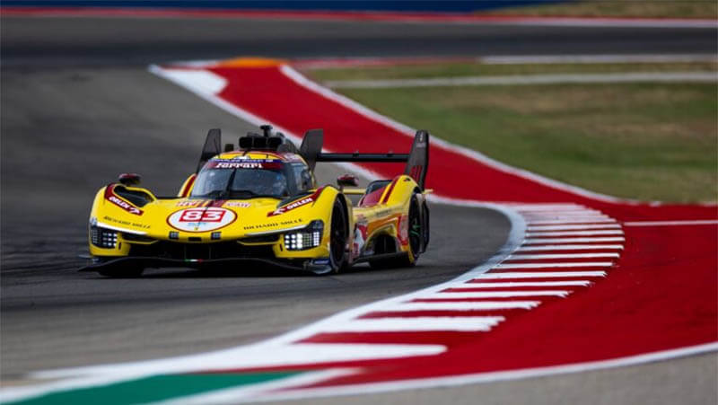 ferrari af corse wec lone star qualification Кубица завоевал поул для этапа WEC на СОТА