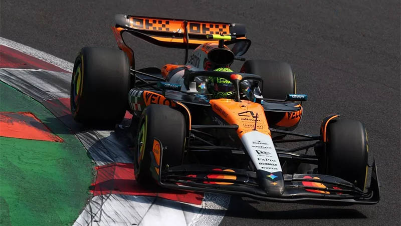 f1 norris qualification mexicogp mclaren Норрис опередил дуэт «Ferrari» и завоевал поул в Мексике