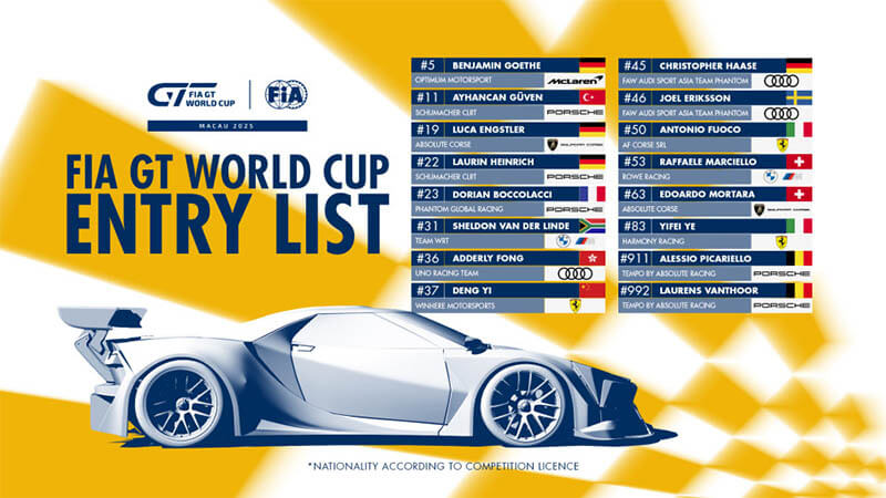 macau gt3 entry list