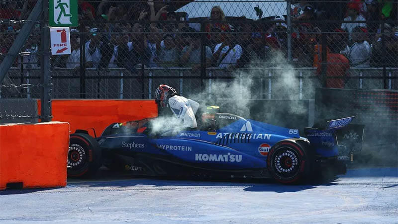sainz williams f1 Сайнс рассказал о проблемах «Williams», которые сорвали его Гран-при Мексики