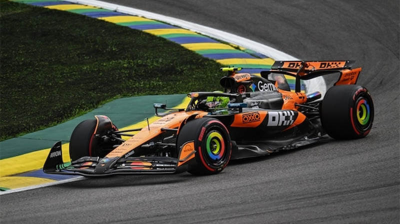 Норрис после поула в Сан-Паулу: «Снова было сложно, очень скользко, но весело»