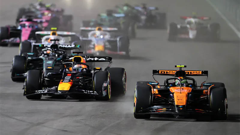 Ферстаппен опередил Норриса и выиграл Гран-при Лас-Вегаса, Пиастри — 4-й