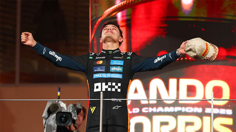 Норрис со слезами отдал дань уважения «McLaren» после завоевания чемпионского титула Формулы-1