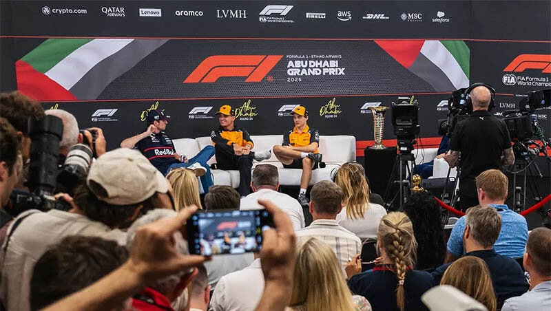 Норрис, Ферстаппен и Пиастри обсудили предстоящую битву за титул в Формуле-1