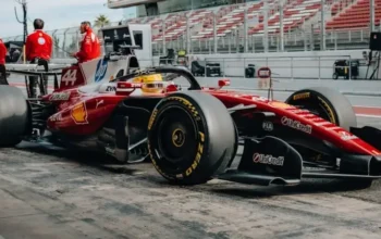 Lewis Hamilton Ferrari Shakedown Barcelona 2026