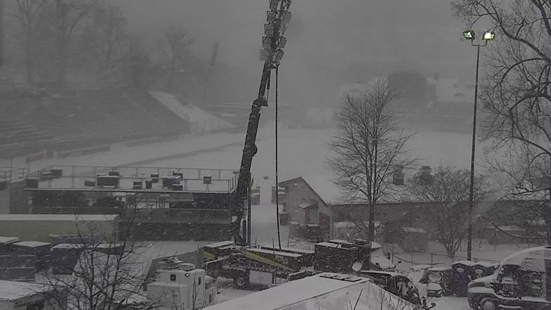 NASCAR перенесла гонку Clash на стадионе Bowman Gray из-за снегопада