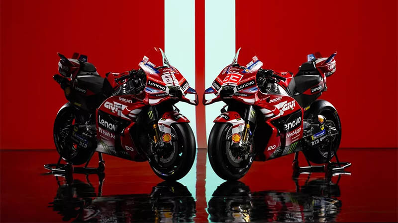 «Ducati» представила красочный дизайн байков MotoGP на 2026 год