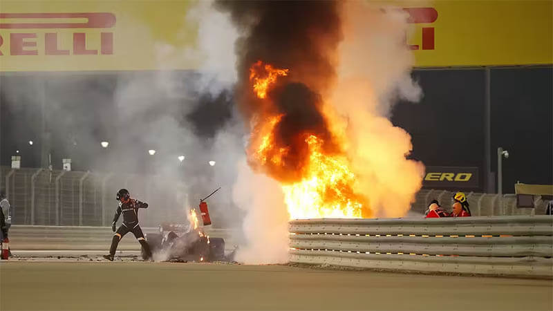 Руководитель «Haas» Комацу раскрыл новые подробности ужасной аварии Грожана в Бахрейне