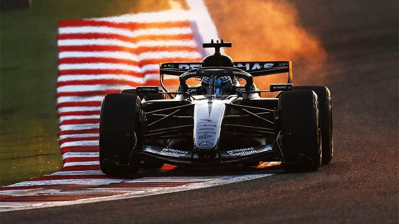 Рассел опередил Пиастри на 0,01 секунды в первый день вторых тестов Ф1 в Бахрейне