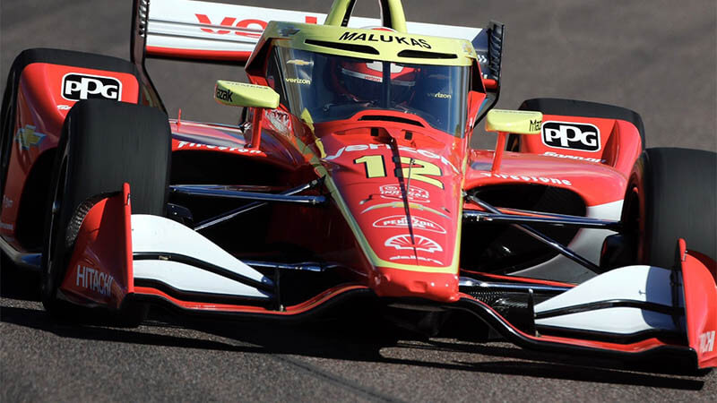 Малукас лидировал в первый день предсезонных тестов IndyCar в Финиксе