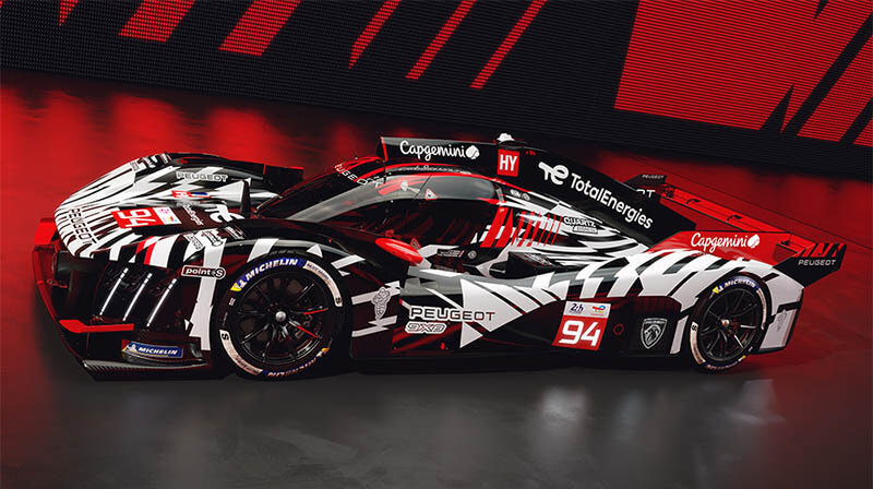 «Peugeot» представила новую эффектную ливрею для гиперкаров WEC