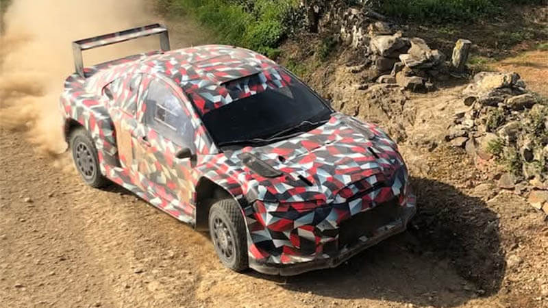 В ходе тестов была представлена новая раллийная машина «Toyota» для WRC