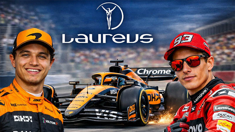 Норрис, Марк Маркес и «McLaren» номинированы на премию Laureus
