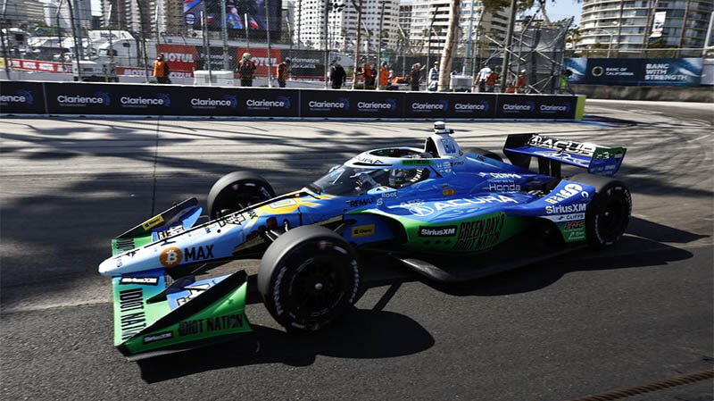 Розенквист опередил О’Уорда и завоевал поул для гонки IndyCar в Лонг-Бич