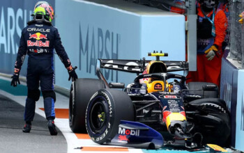 f1 hadjar racing bulls crash miamigp race