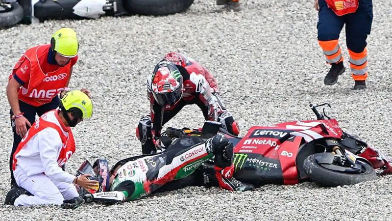 motogp crash zarco lcr catalangp motogp crash zarco lcr catalangp