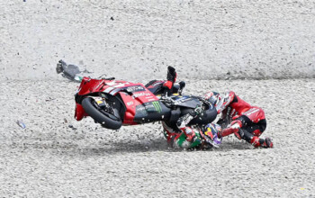 motogp ducati crash bagnaia catalangp