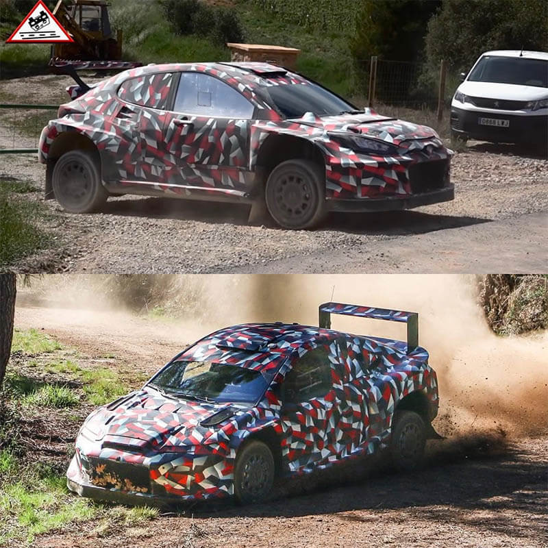 toyota wrc27 car test