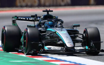 f1 russell mercedes fp1 barcelonagp