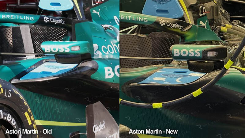 aston martin update car hungariangp3