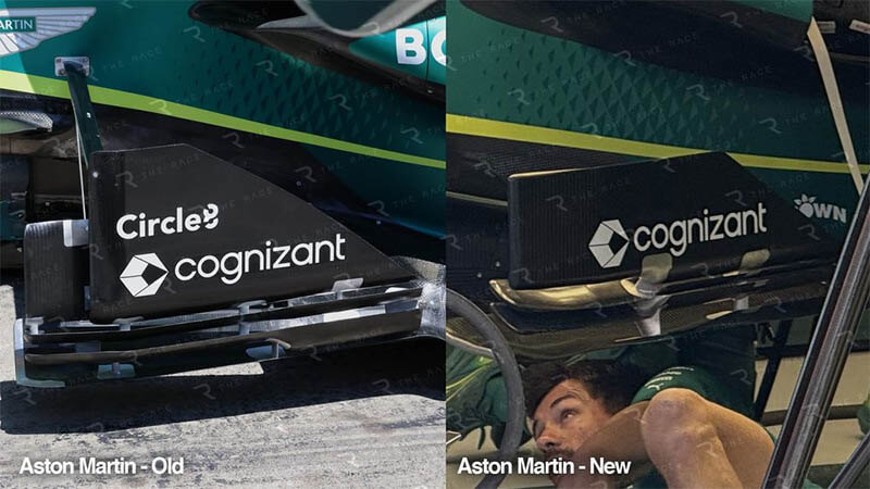 aston martin update car hungariangp4