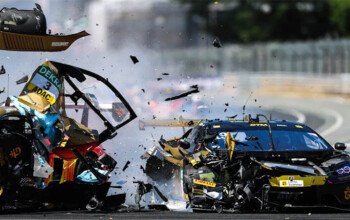 dtm bmw lamborghini crash norisring van der linde paul