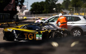 grt lamborghini dtm norisring crash paul