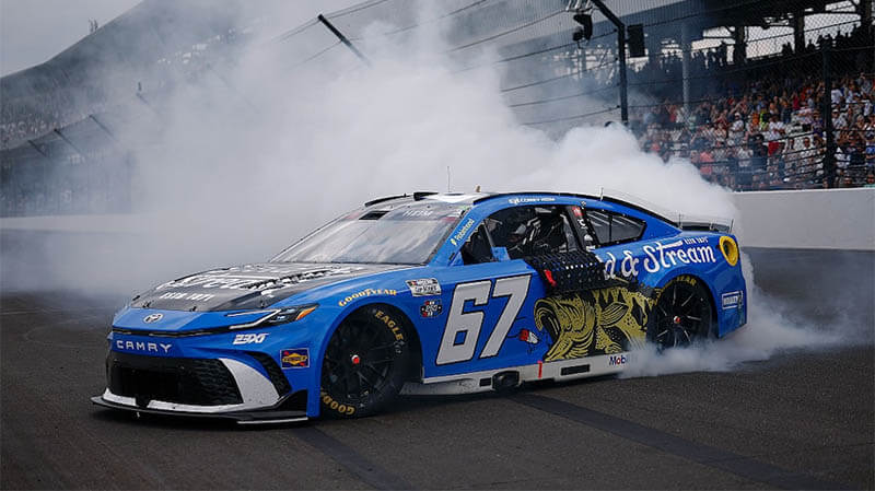 Хейм шокировал NASCAR, одержав победу в гонке Brickyard 400 в Индианаполисе