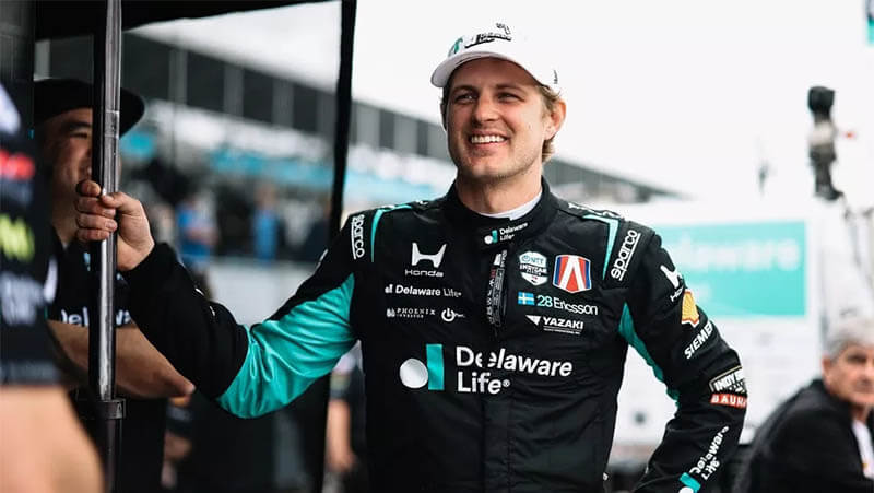 Эриксон останется в команде «Andretti» на сезон IndyCar 2027 года