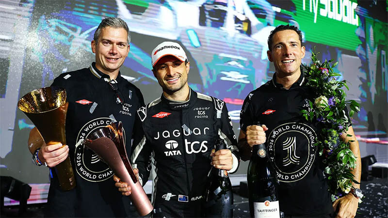 «Jaguar TCS Racing» завоевала титул чемпионов мира среди команд ФЕ сезона-2025/26