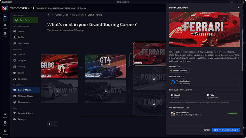 iracing new update 4 season carier