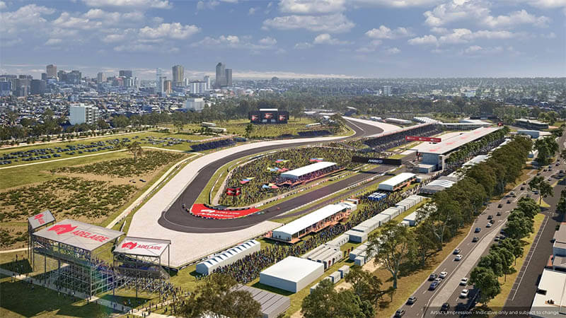 Представлена конфигурация трассы в Аделаиде в рамках реализации проекта MotoGP стоимостью 60 млн евро