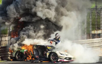 Loek Hartog Ollie Millroy Ferrari China GT crash