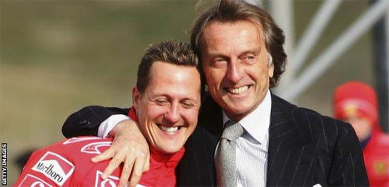 Luca Cordero di Montezemolo schumacher f1 ferrari Luca Cordero di Montezemolo schumacher f1 ferrari