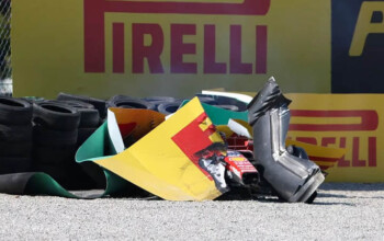 f1 ferrari leclerc crash italiangp monza