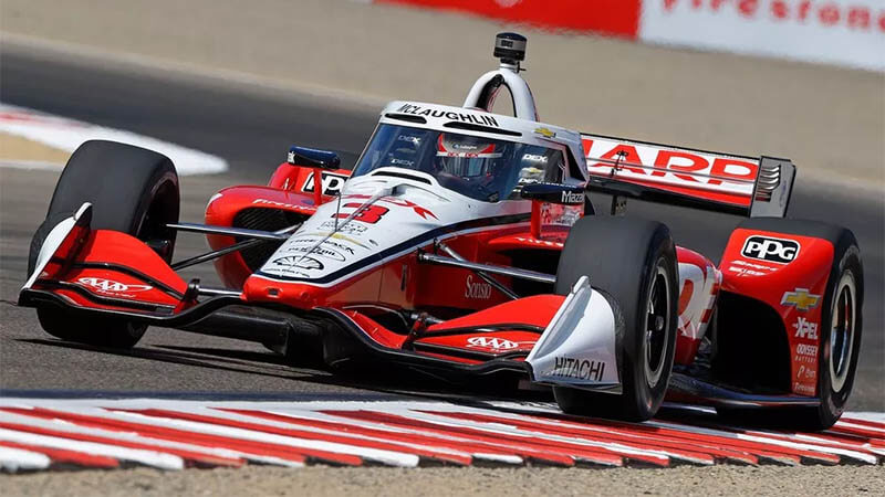 Маклафлин положил конец двухлетней засухе в IndyCar, одержав победу на Лагуна Сека