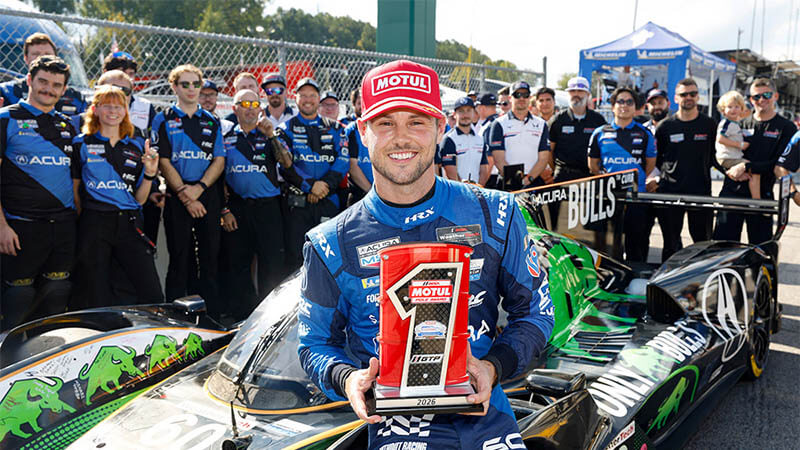 Бломквист возглавил полный первый ряд для «Acura» на Petit Le Mans в IMSA