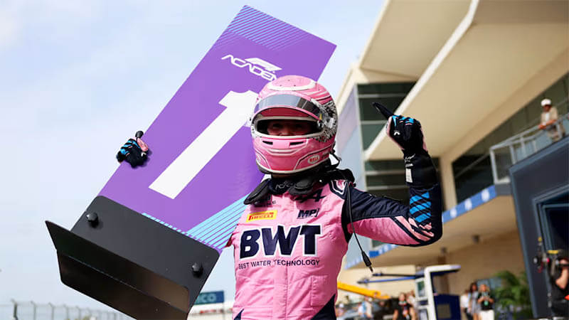 Гейдман одержала вторую победу в сезоне F1 Academy в Остине